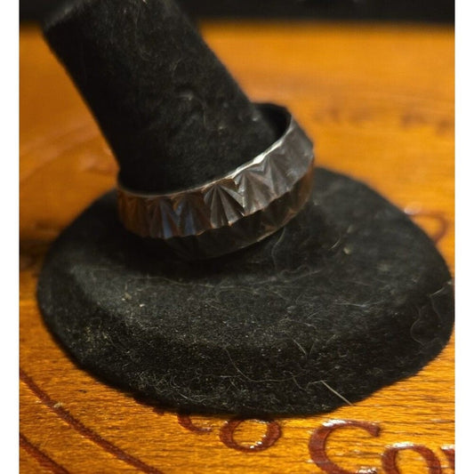 Milar Italy Vintage sterling silver ring sz 7.5