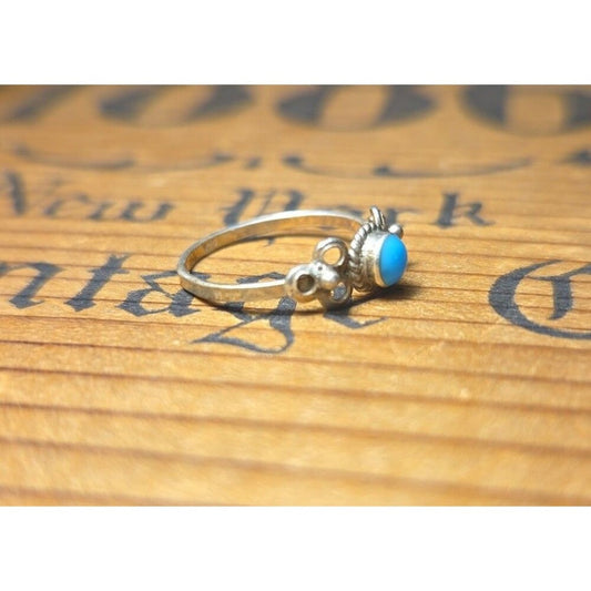 Vintage sterling silver ring sz 1