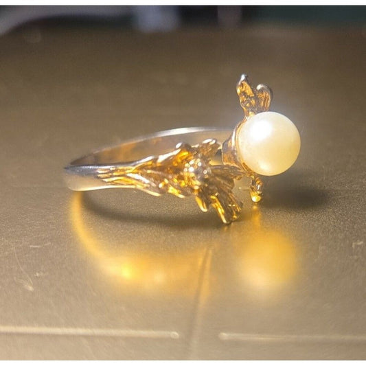 Vintage sterling silver ring sz 7 (adjustable)