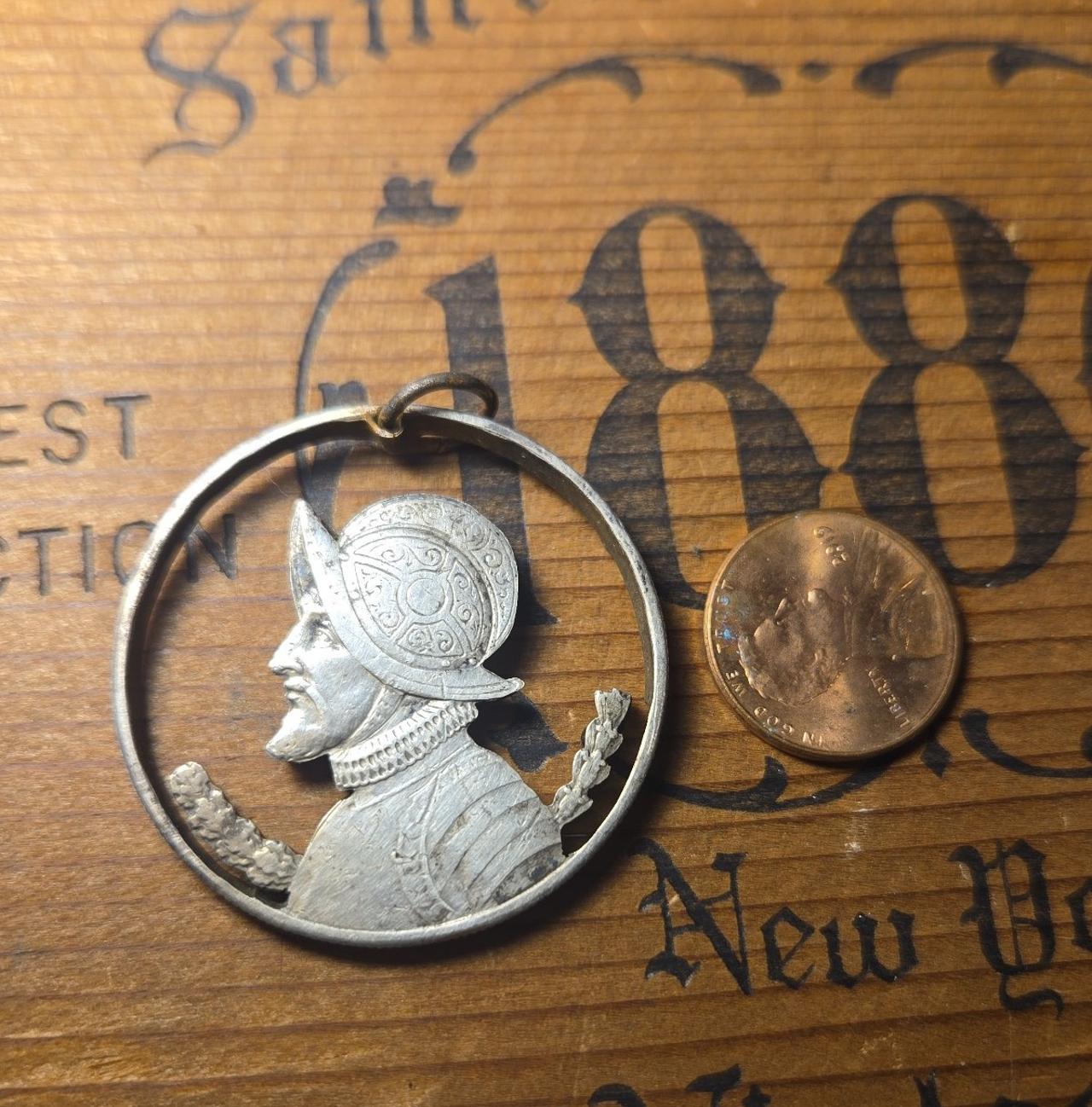 Cut out Panama Balboa Pendant Sterling