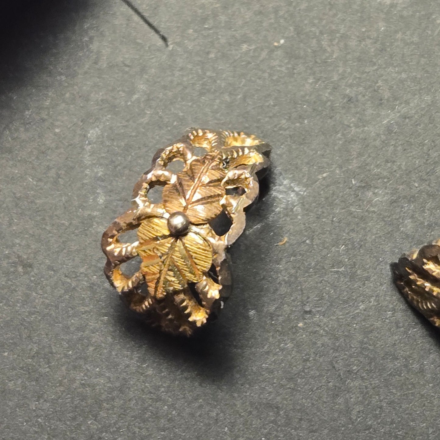 Sterling Silver and 12kt gold Earrings