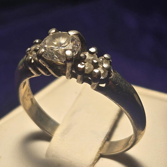 Vintage Sterling Silver Ring Sz 10.5