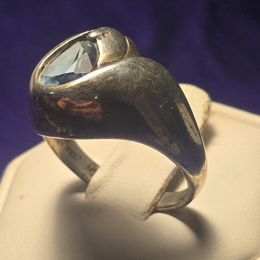 Vintage Sterling Silver Ring Sz 8
