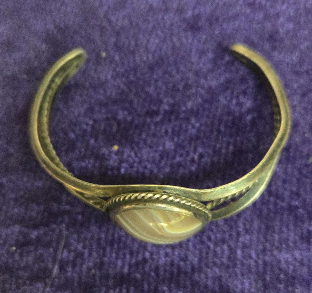 7.5 inch southwestern cuff bracelet sterling silver