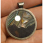 Inlaid Sterling Silver Pendant