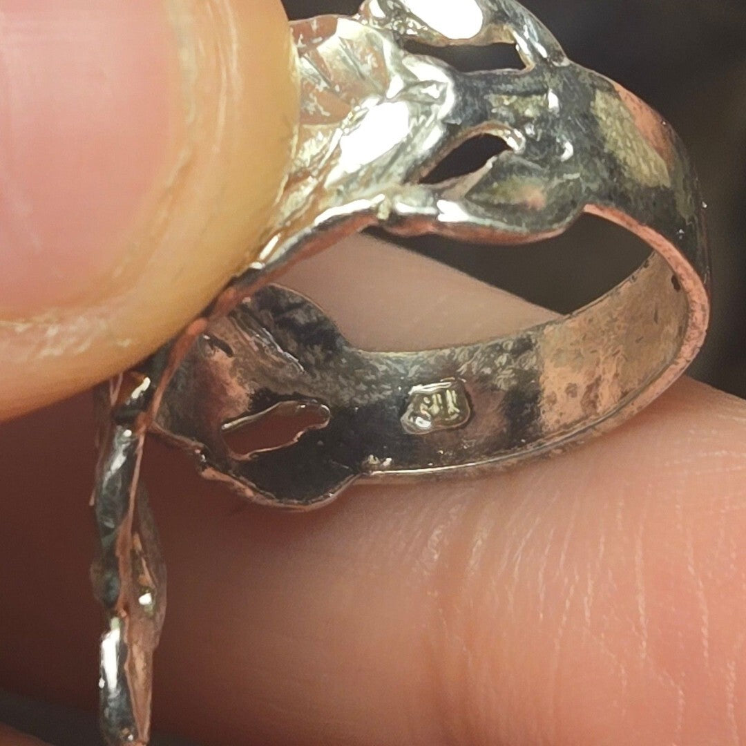 Vintage sterling silver ring sz 6.5