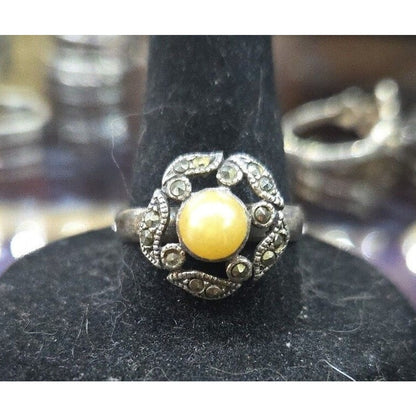 Vintage Sterling Silver Ring Sz 7