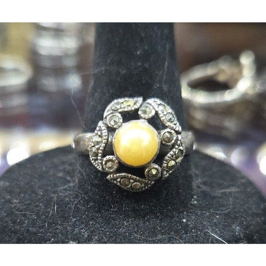 Vintage Sterling Silver Ring Sz 7