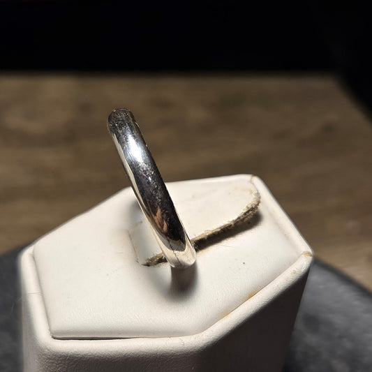 Simple Band Vintage Sterling Silver Ring sz 12