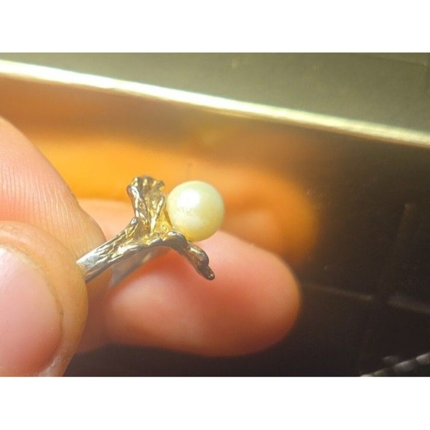 Vintage sterling silver ring sz 7 (adjustable)