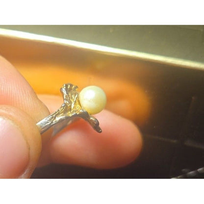 Vintage sterling silver ring sz 7 (adjustable)
