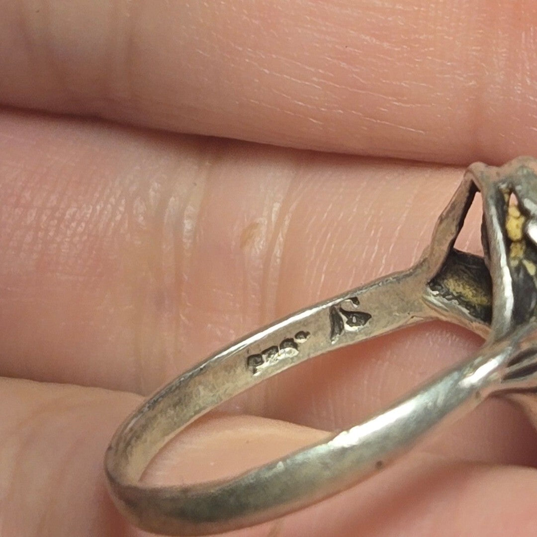 Vintage sterling silver ring sz 6.5