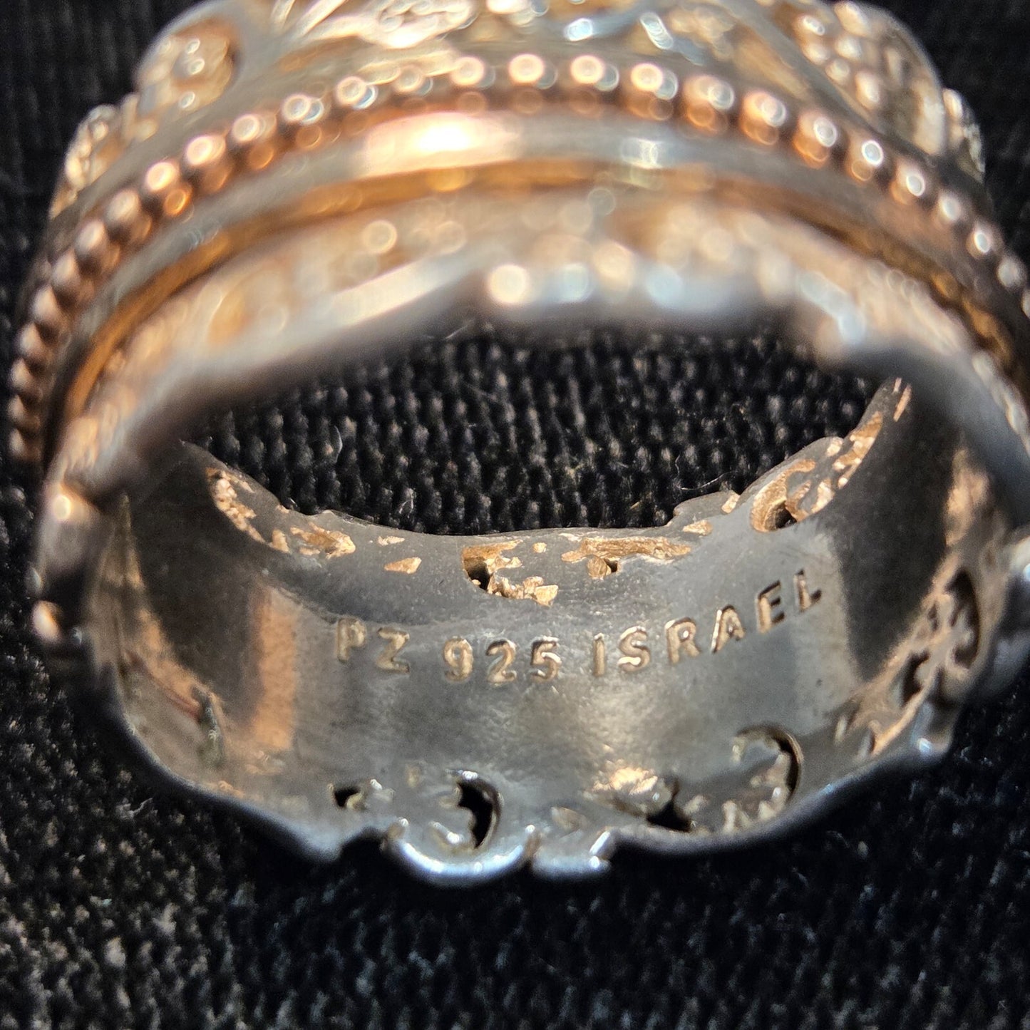 Sterling Fidgit Spinning Ring sz 9