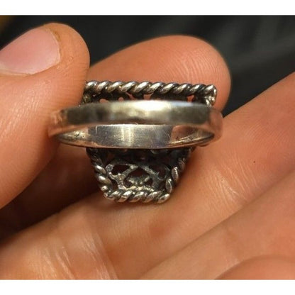 Vintage Sterling Silver Ring Sz 7.5
