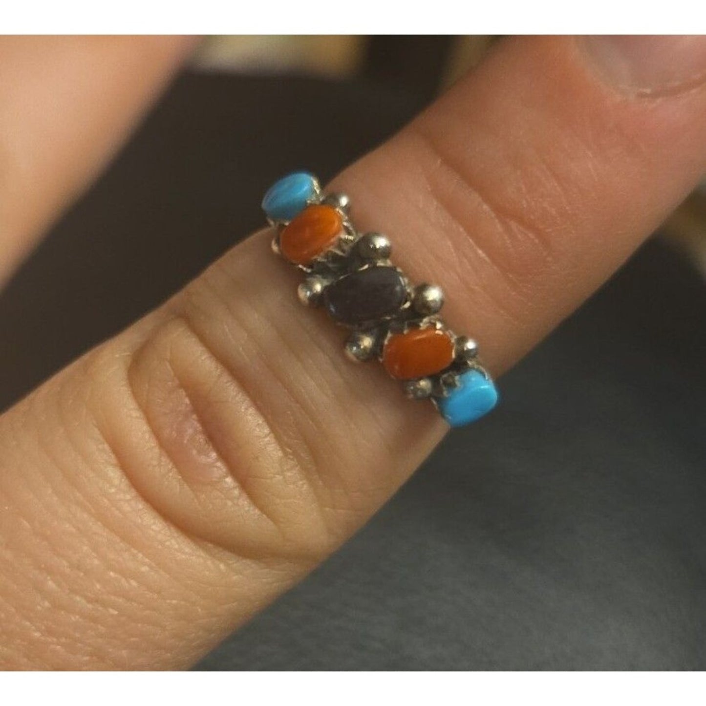 Southwestern Vintage sterling silver ring sz 6