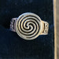 Trippy Vintage Sterling Silver Ring Sz 5