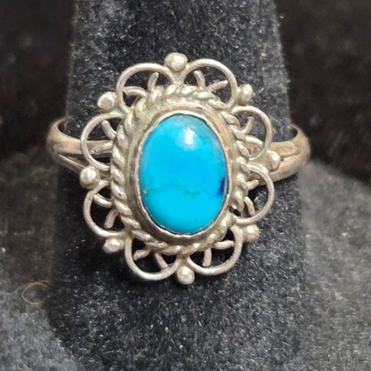Southwest Styled Sterling Ring sz 6