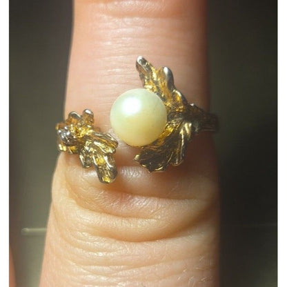 Vintage sterling silver ring sz 7 (adjustable)