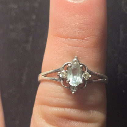 Vintage sterling silver ring sz 8