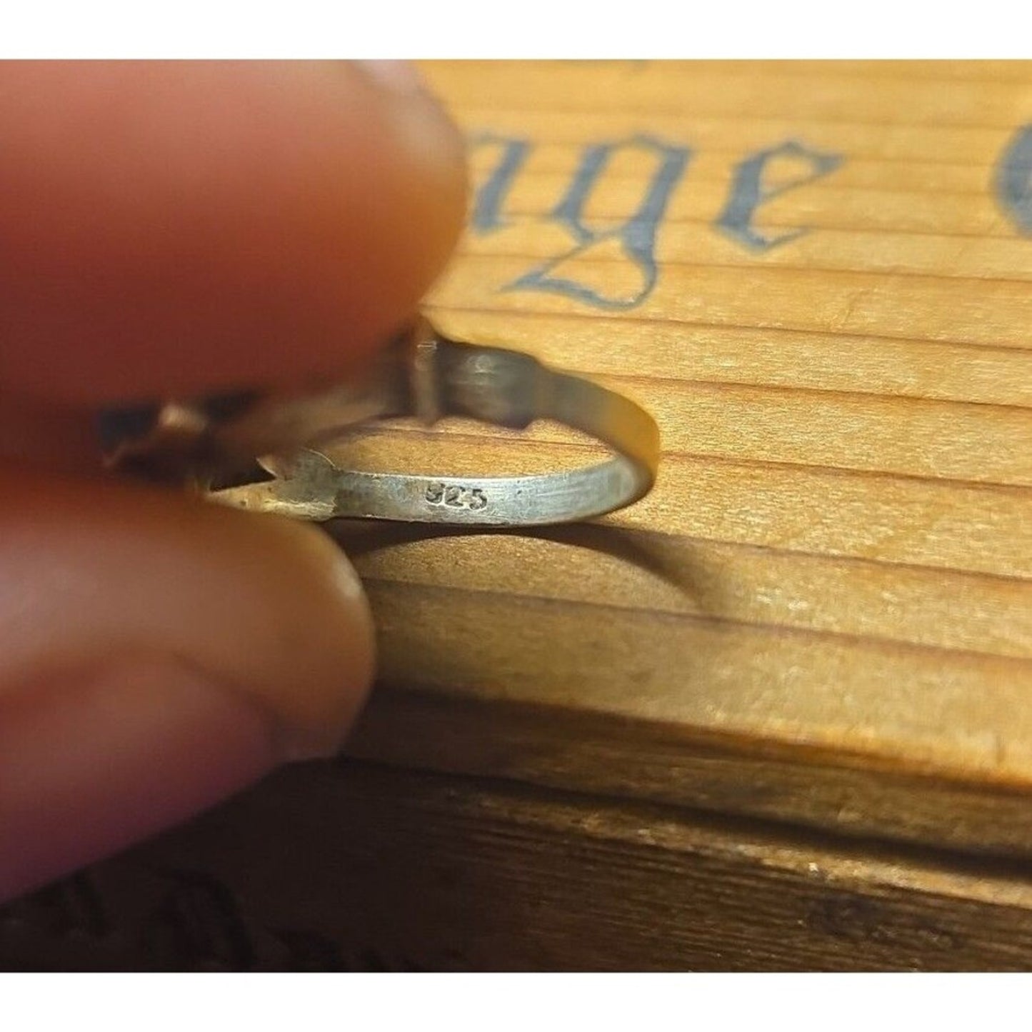 Vintage sterling silver ring sz 2