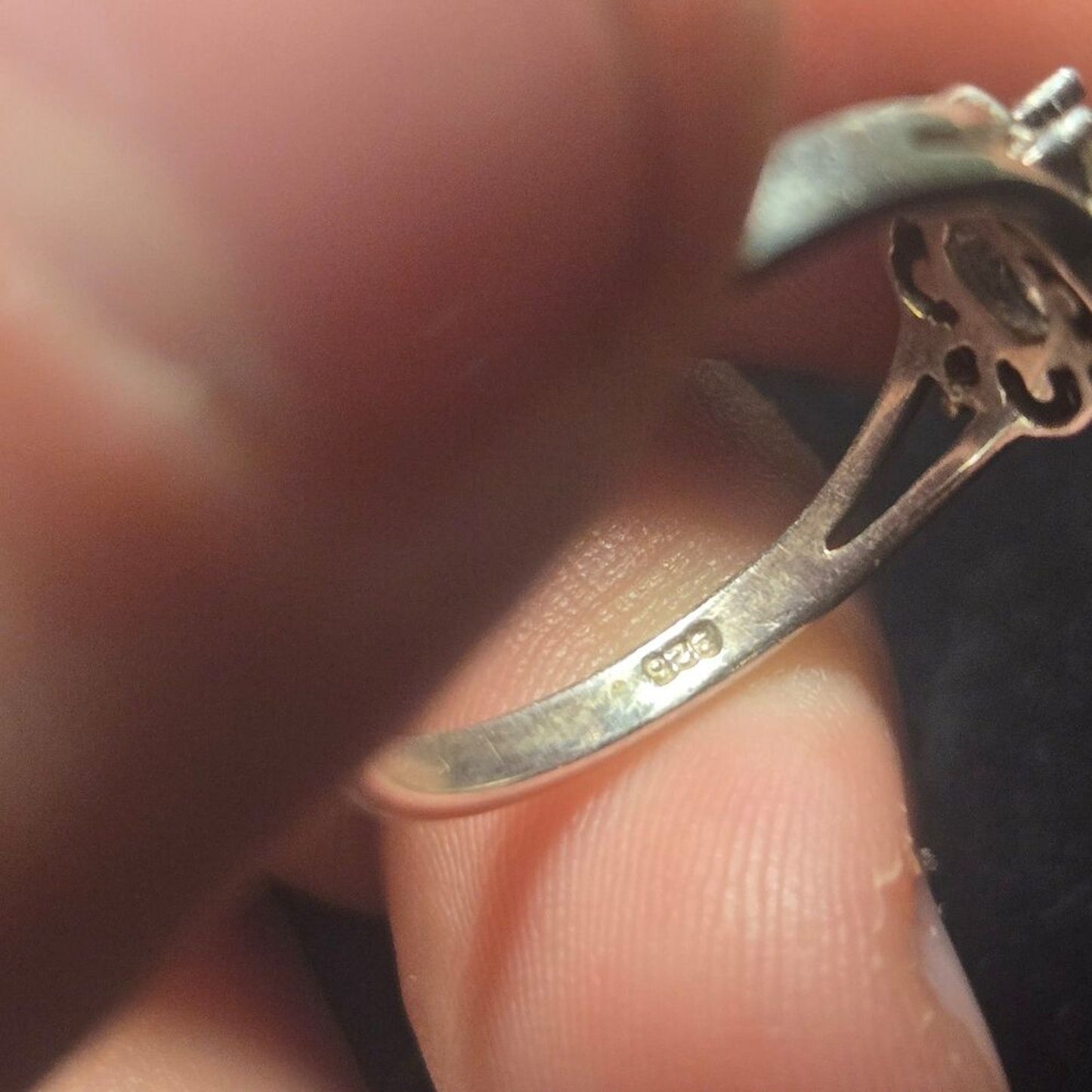 Vintage sterling silver ring sz 8