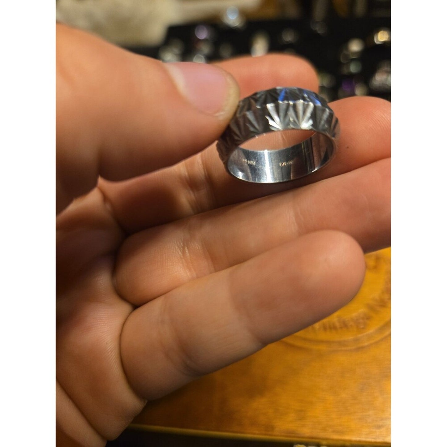 Milar Italy Vintage sterling silver ring sz 7.5