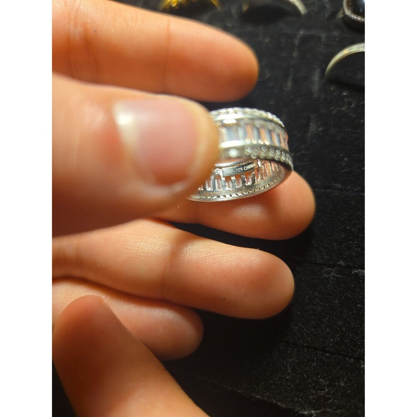 Vintage sterling silver ring sz 8