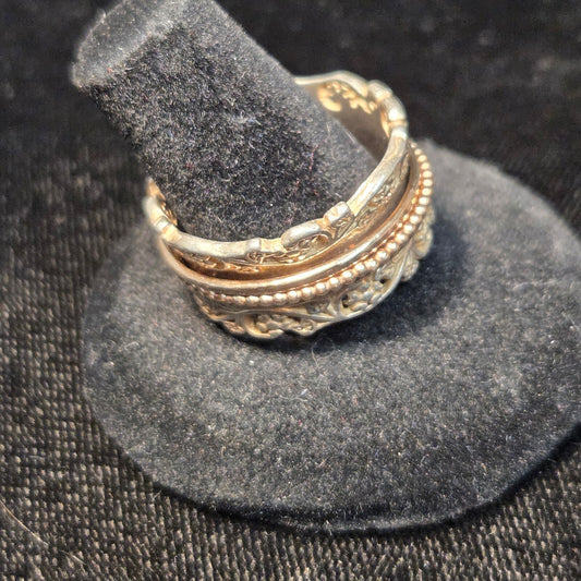 Sterling Fidgit Spinning Ring sz 9