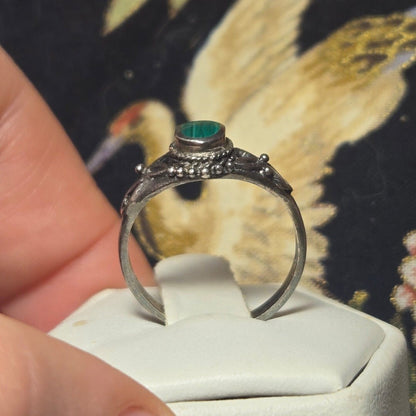 Southwestern vintage sterling silver ring sz 6.5