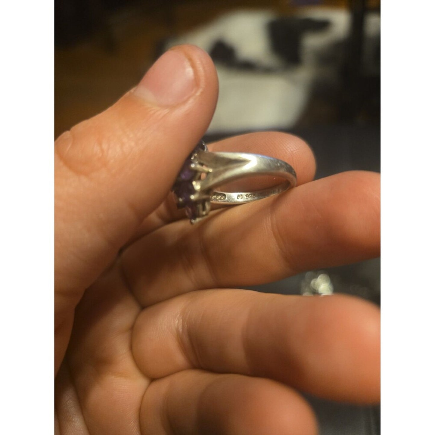 Vintage Sterling Silver Ring Sz 6.5