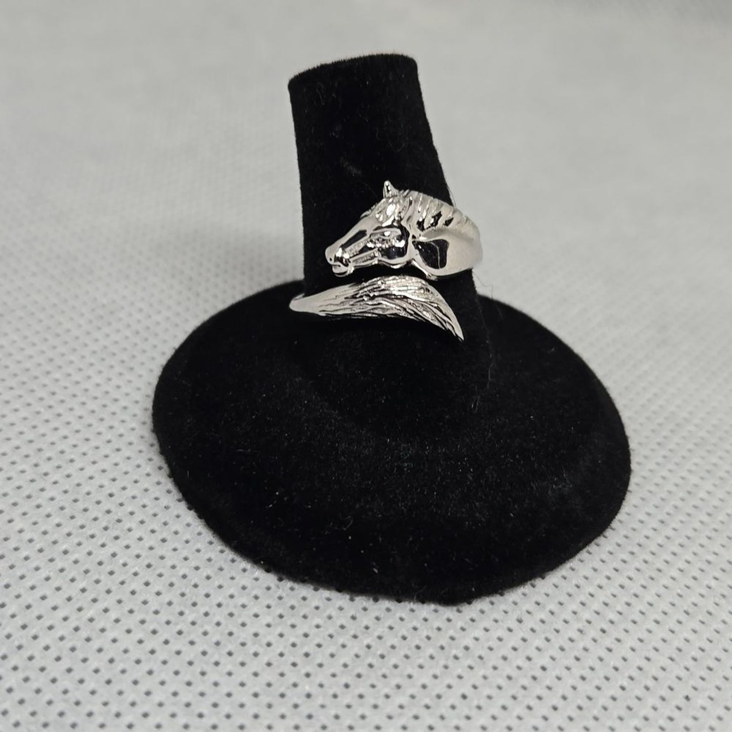 Horse Vintage Sterling Silver Ring Sz 6.5