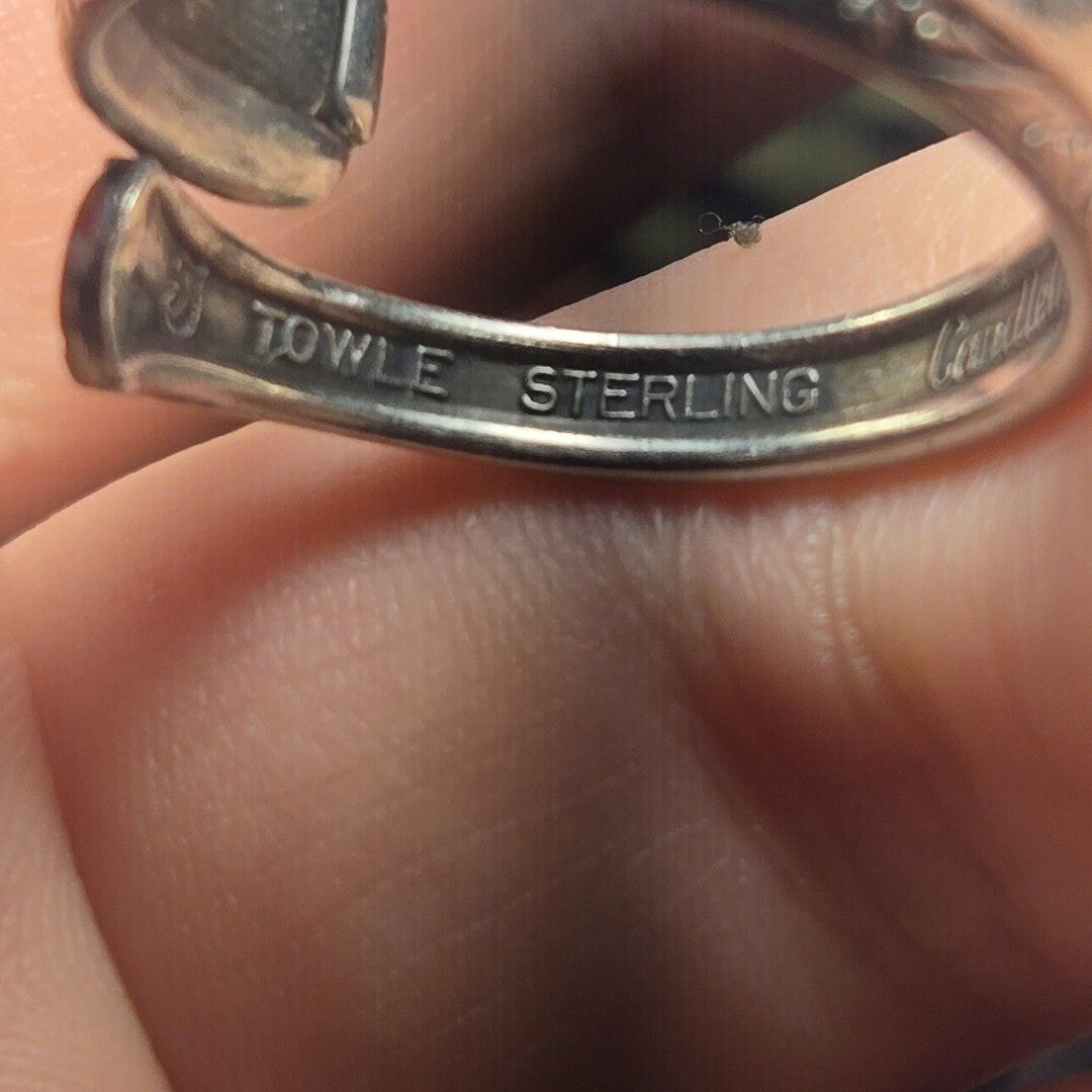 Spoon Vintage sterling silver ring sz 8.5