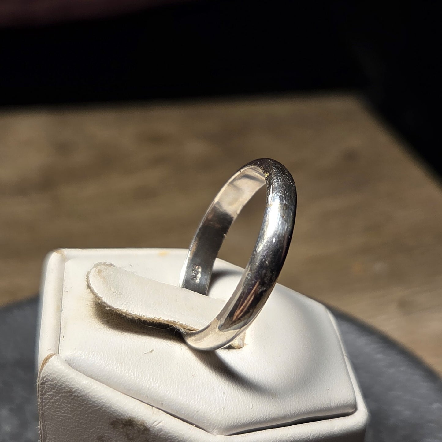 Simple Band Vintage Sterling Silver Ring sz 12