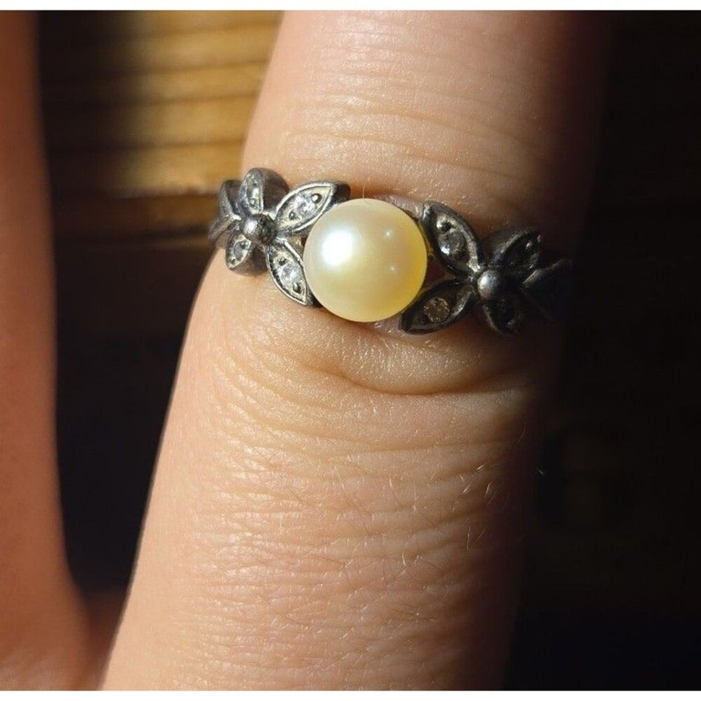 Vintage sterling silver ring sz 8.5