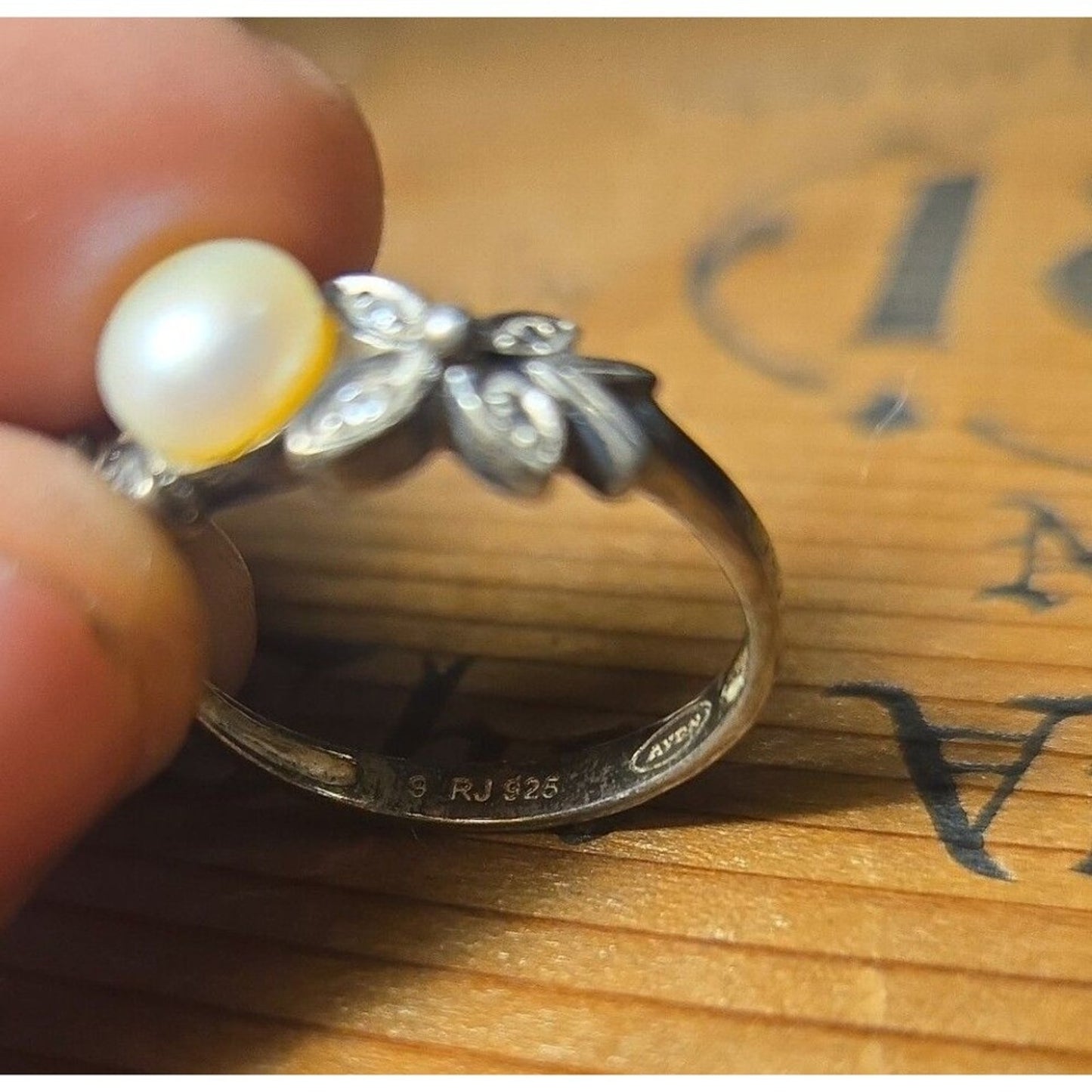 Vintage sterling silver ring sz 8.5