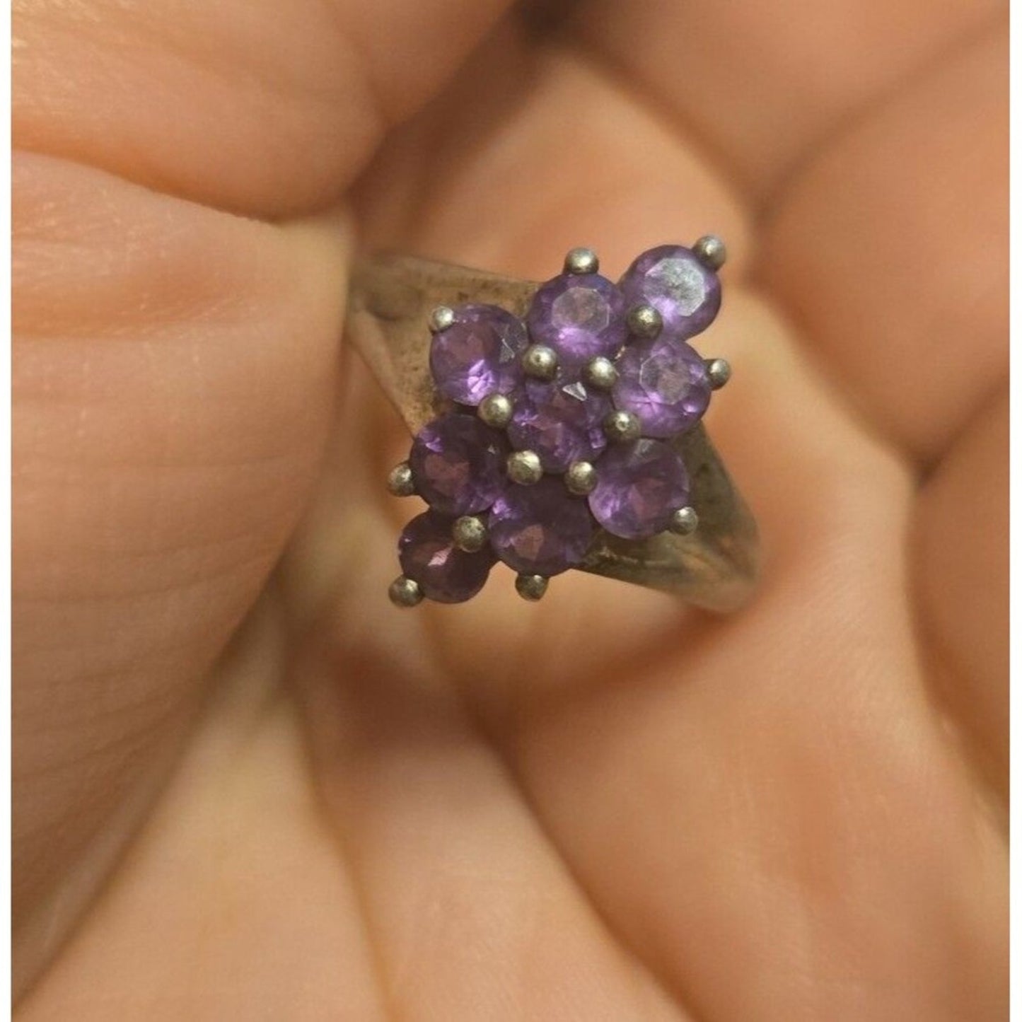 Vintage Sterling Silver Ring Sz 6.5