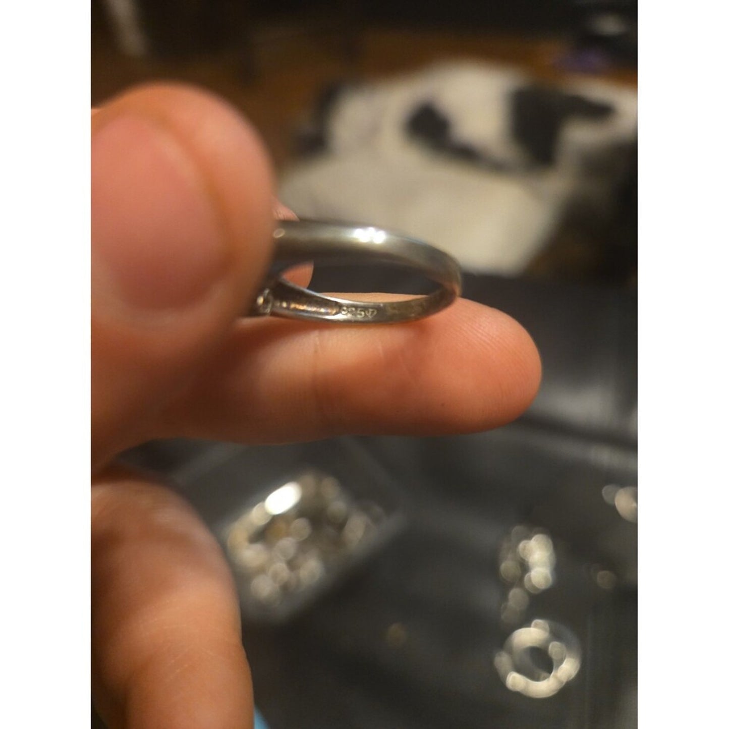 Vintage Sterling Silver Ring Sz 6.5