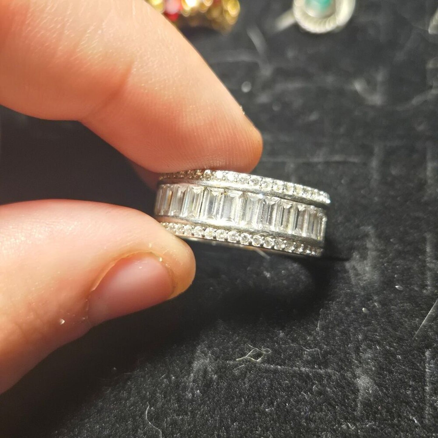 Vintage sterling silver ring sz 8
