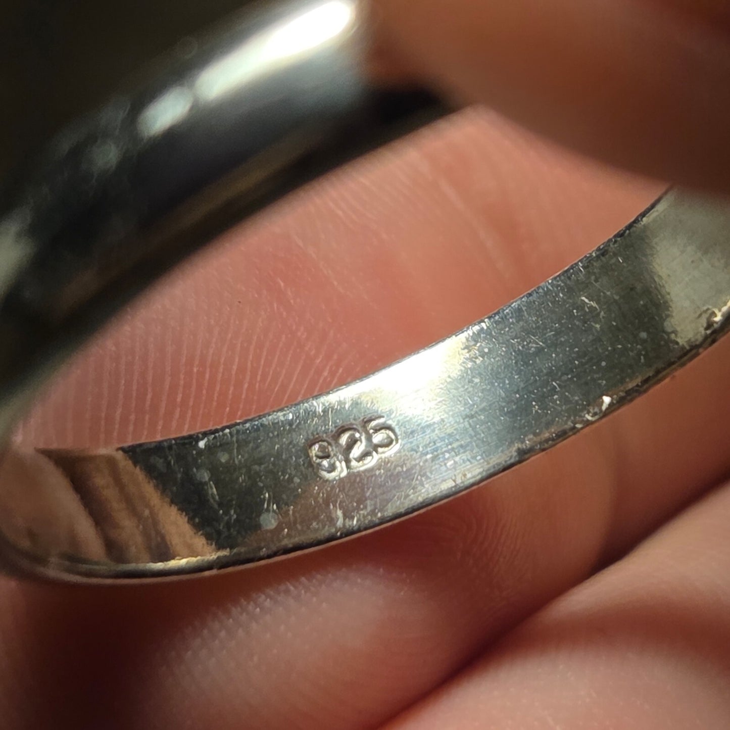 Simple Band Vintage Sterling Silver Ring sz 12