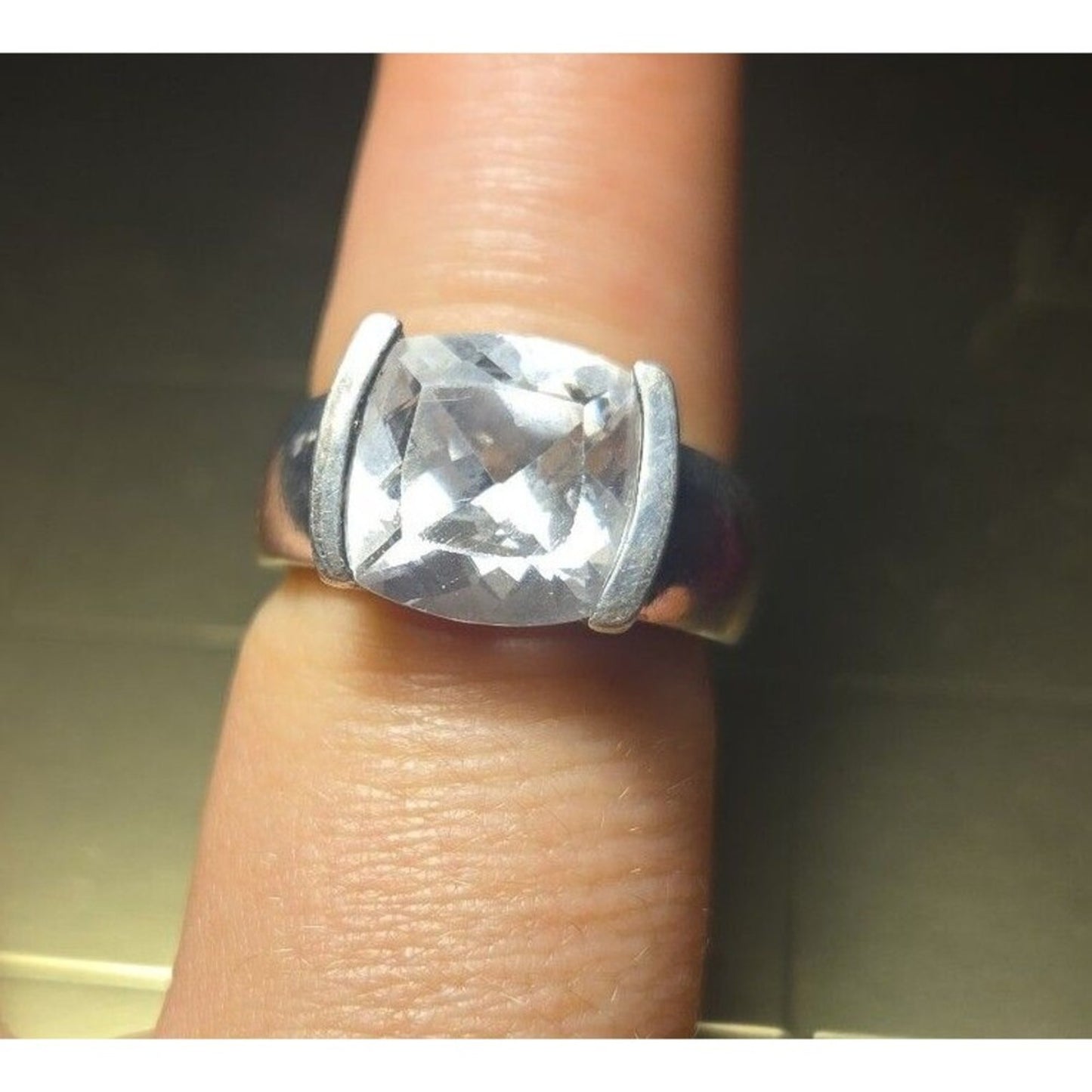Chunky Vintage sterling silver ring sz 9