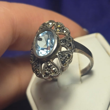 Vintage Sterling Silver 925 Ring Sz 8.5