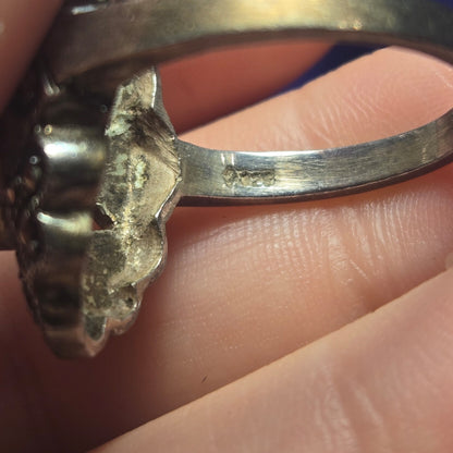 Vintage Sterling Silver 925 Ring Sz 8.5