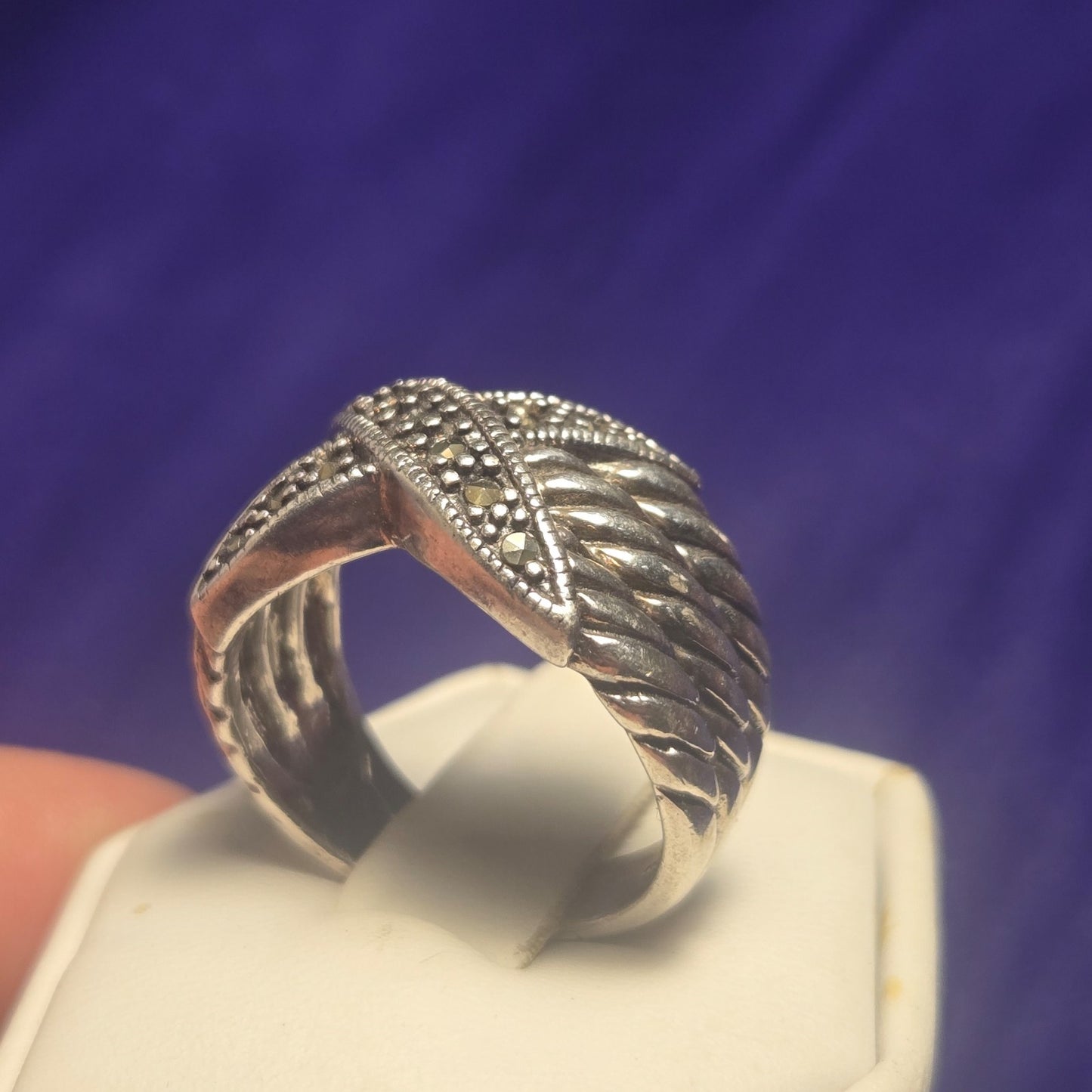 Vintage Sterling Silver 925 Ring Sz 8.5