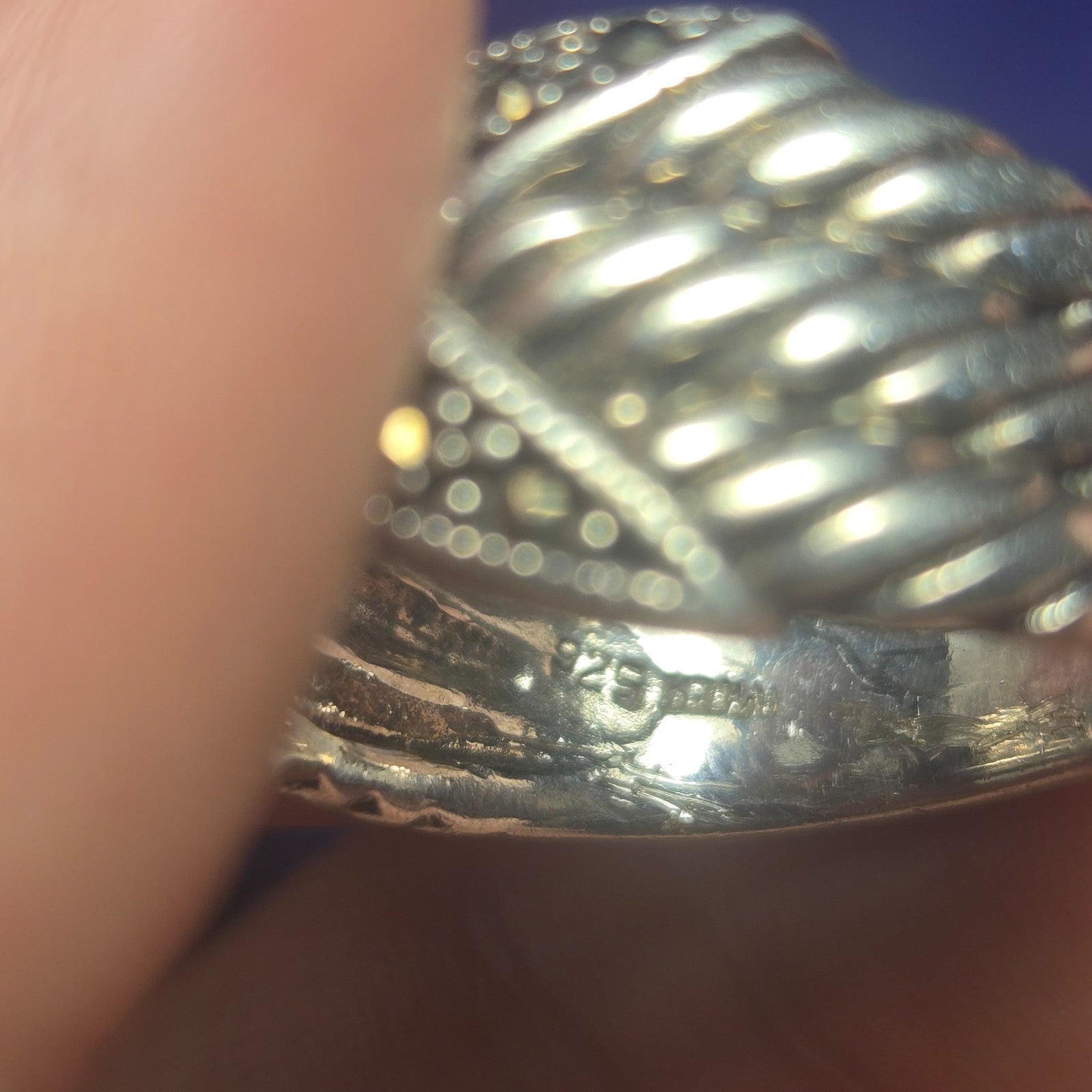 Vintage Sterling Silver 925 Ring Sz 8.5