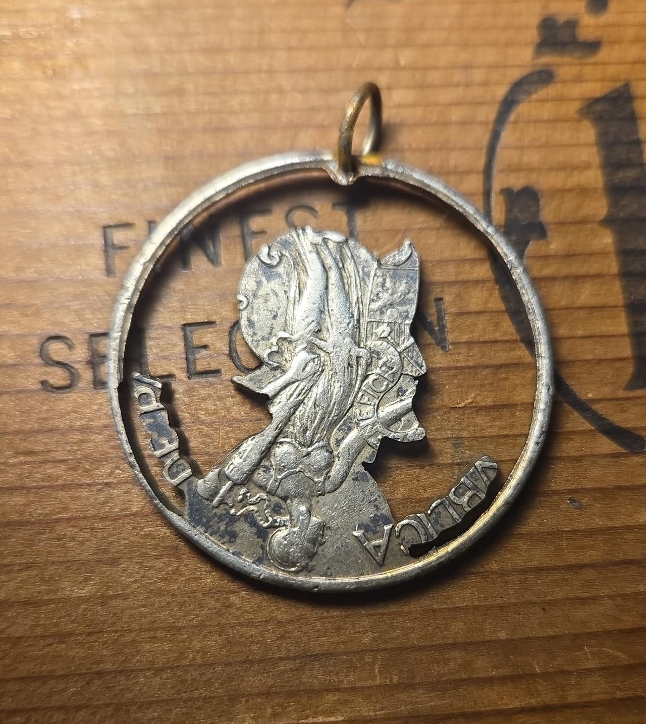 Cut out Panama Balboa Pendant Sterling