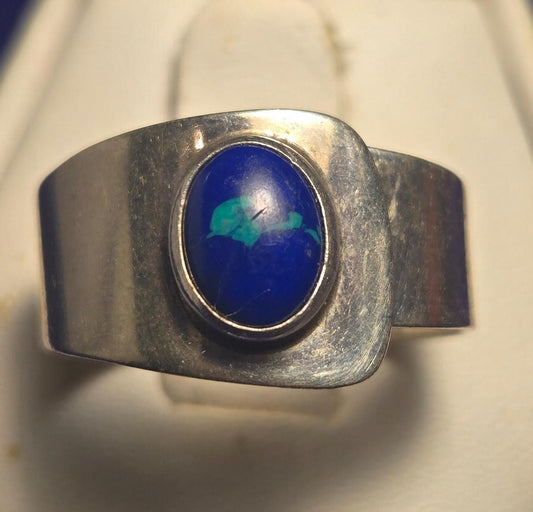 Vintage Sterling Silver 925 Ring Sz 8 adjustable