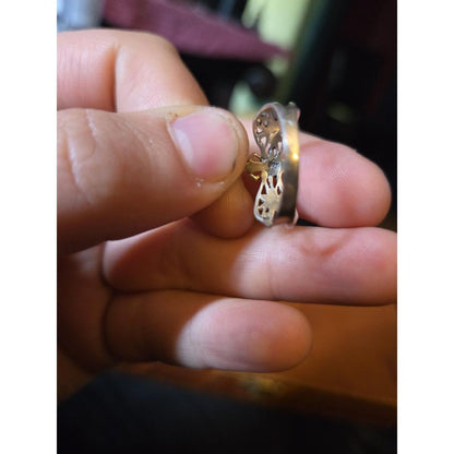 DRAGONFLY Vintage sterling silver ring sz 6.5