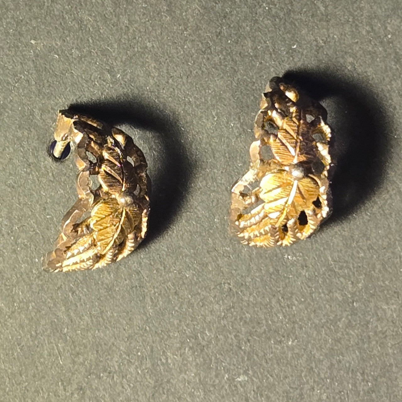 Sterling Silver and 12kt gold Earrings
