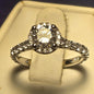 Romance Engagement Sterling Silver Ring Sz 6