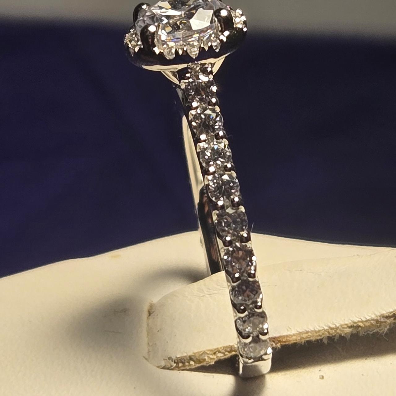 Romance Engagement Sterling Silver Ring Sz 6